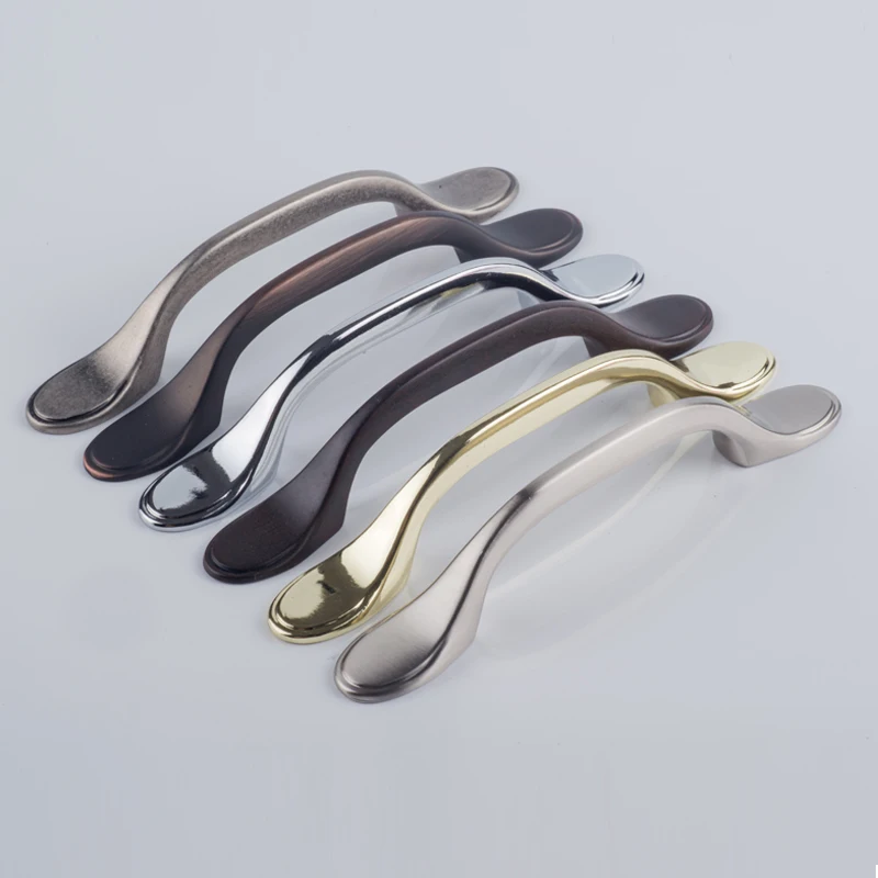 

zamak wine ark wardrobe cabinet shoe cabinet handle Brushed Nickel Dresser Pull Drawer Pulls Handles Furniture
