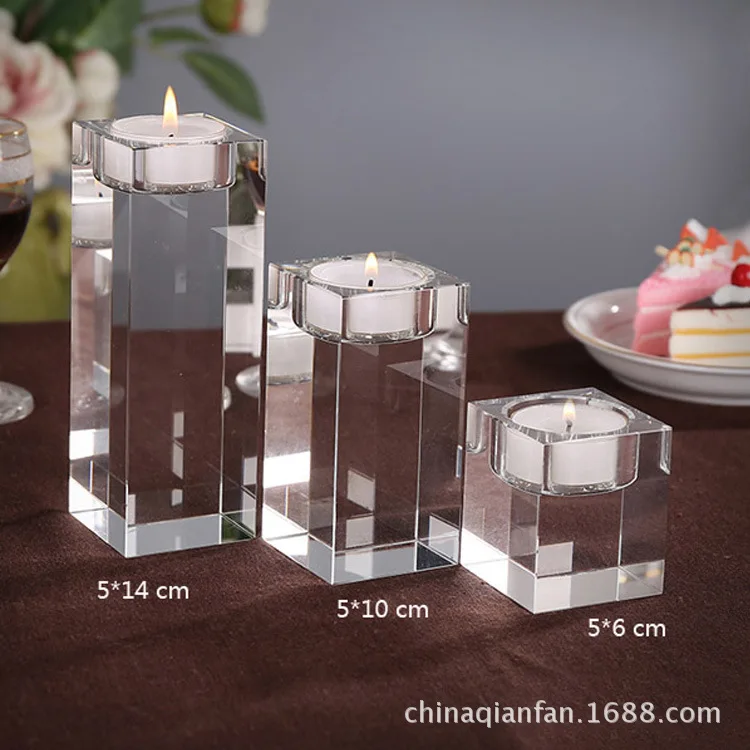 Религиозные подсвечники простые Подсвечники Tealight хрустальные свечи