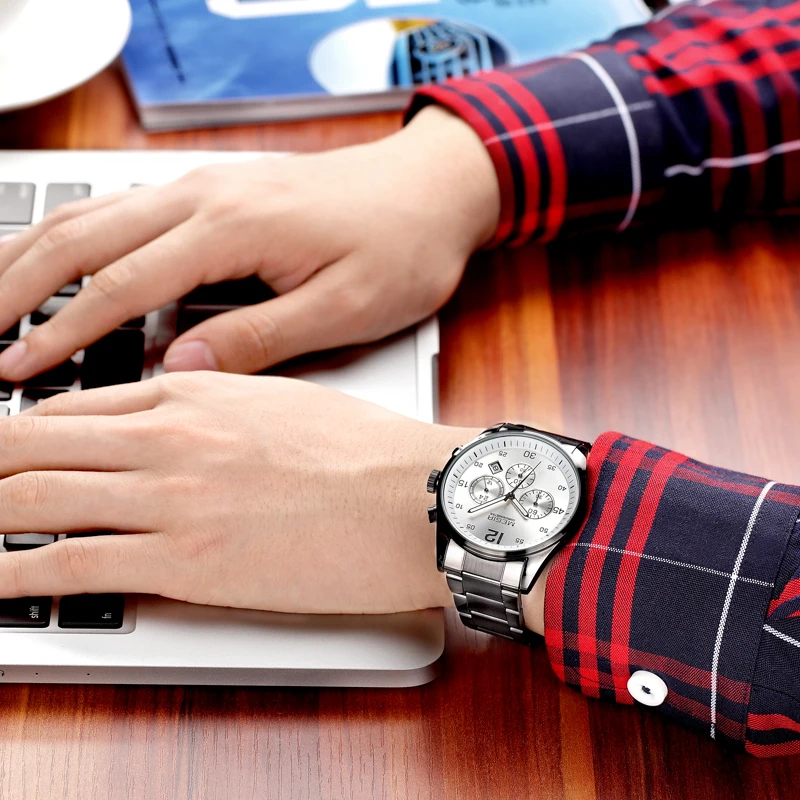 MEGIR мужские военные спортивные наручные часы люксовый Топ бренд Мужские