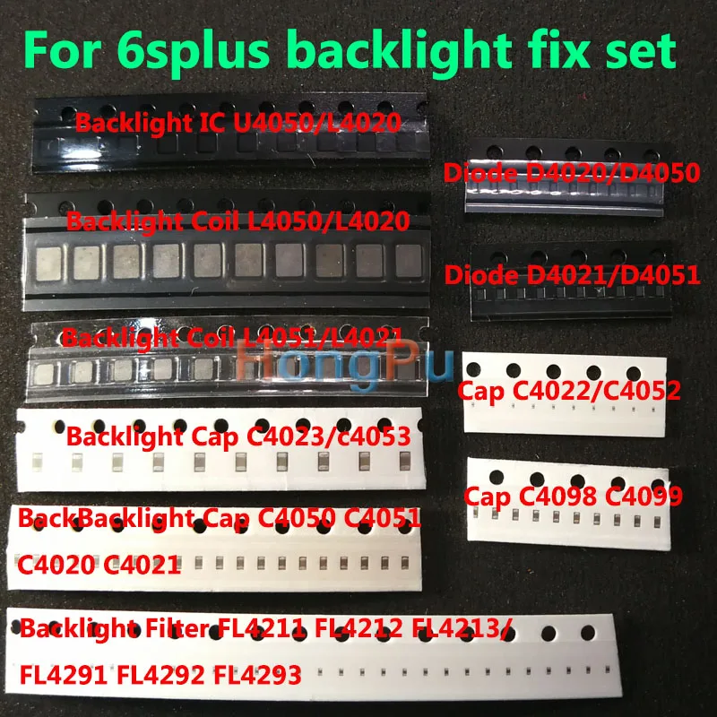 10 компл./лот подсветка ic U4050+ катушка L4050 L4051+ диод D4050 D4051+ конденсатор с алюминиевой крышкой, C4052 C4053 C4051 C4098+ фильтр FL4211-13 FL4291