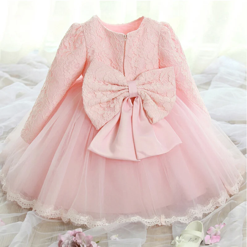 Новое поступление Платья с цветочным узором для девочек бантом длинными