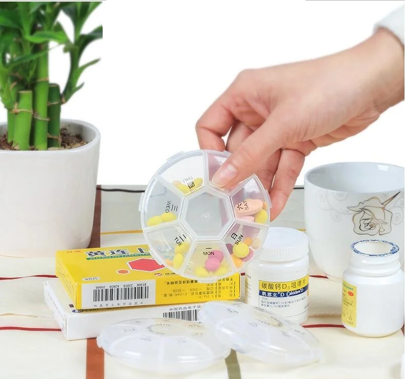 Прозрачная круглая таблетка для путешествий в японском стиле пожилых людей |