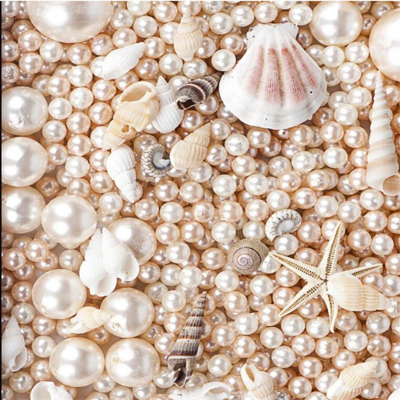 3D великолепные жемчужные раковины трехмерные напольные плитки на заказ большие