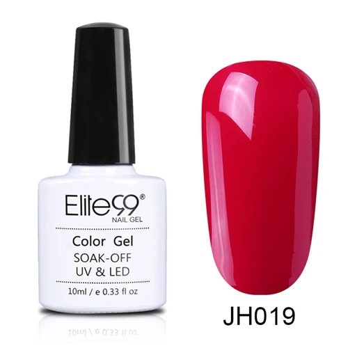 JH019 Elite99 10 мл долговечный Гель-лак для ногтей винно-красная серия УФ-гель для ногтей впитывающийся модный цветной дизайн ногтей маникюрный гель - Цвет: JH019