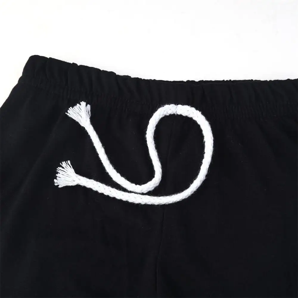 Hot Sale Baby Clothing Sets Summer Style Girls Boys Clothes Black Letter T-shirt+Imitation cowboy pants 2pcs suit | Детская одежда и