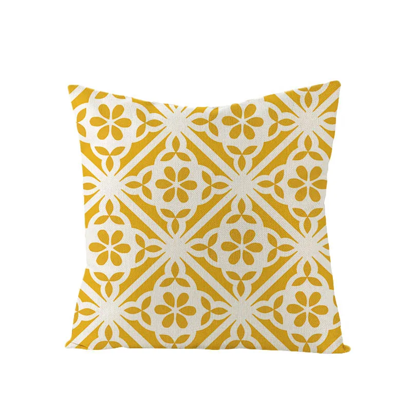 Домашняя Подушка с геометрическим принтом украшение для дома дивана подушка