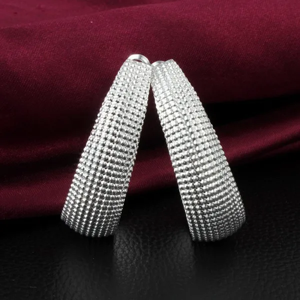 YHAMNI, 925 серебряные серьги-кольца, 925 пробы, серебряные модные ювелирные серьги, красивые серьги для женщин YE048