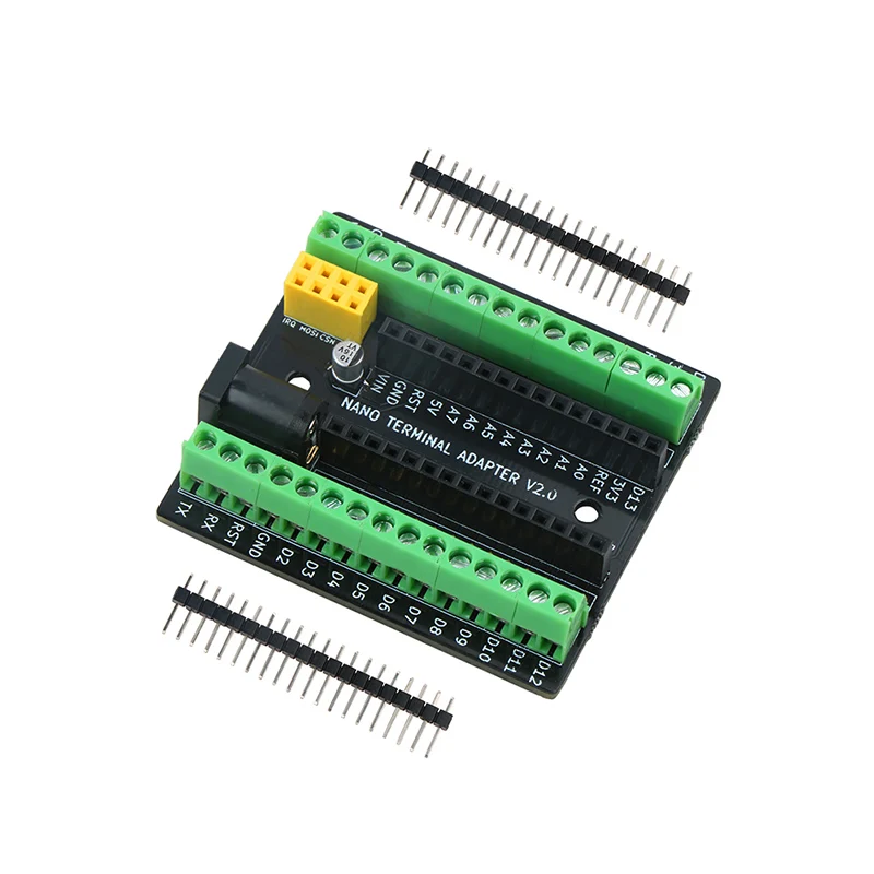 Keywish нано терминал плата адаптера расширения для Arduino Nano V3.0 AVR ATMEGA328P с NRF2401+ интерфейс расширения питания постоянного тока