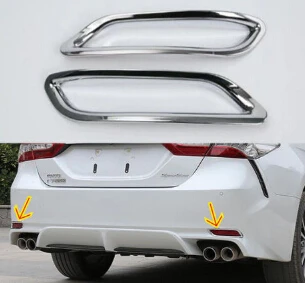 

Автомобильные светильники, обшивки для Toyota Camry XV70 2018, бензиновая электрическая гибридная модель, хром, 2 шт., АБС-пластик