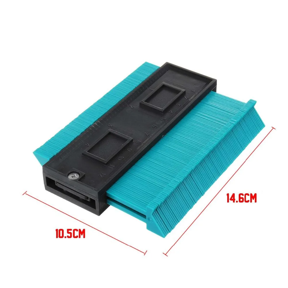 5inch Contour Profile Gauge Tiling Laminate Tiles Edge Shaping Wood Measure Ruler ABS Duplicator 14.6 x 10.5cm | Инструменты