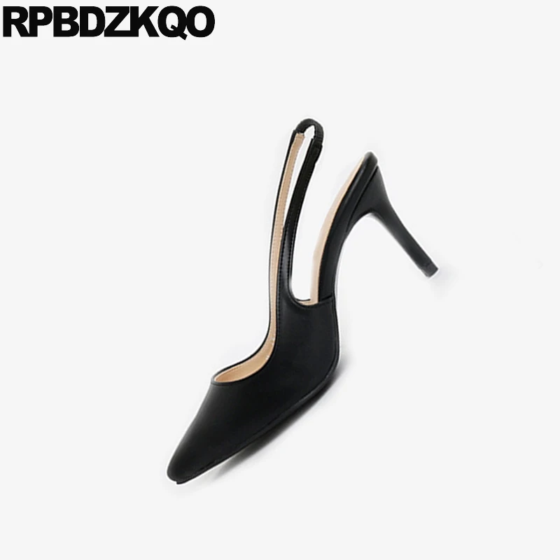 обувь закрытый носок ремень женщина сандалии 2018 лето стилет высокий каблук