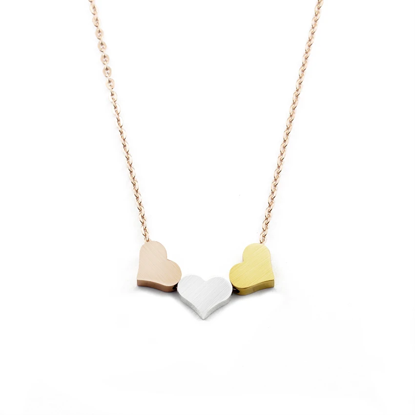 Великолепная сказка крошечные Трехместный Сердце Цепочки и ожерелья три сестры