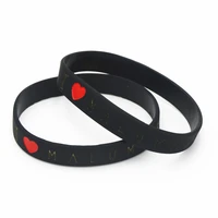 50pcs black i love maluma silicone bracelets bangles for music fans heart sport silicone wristband gift adult wholesale sh094