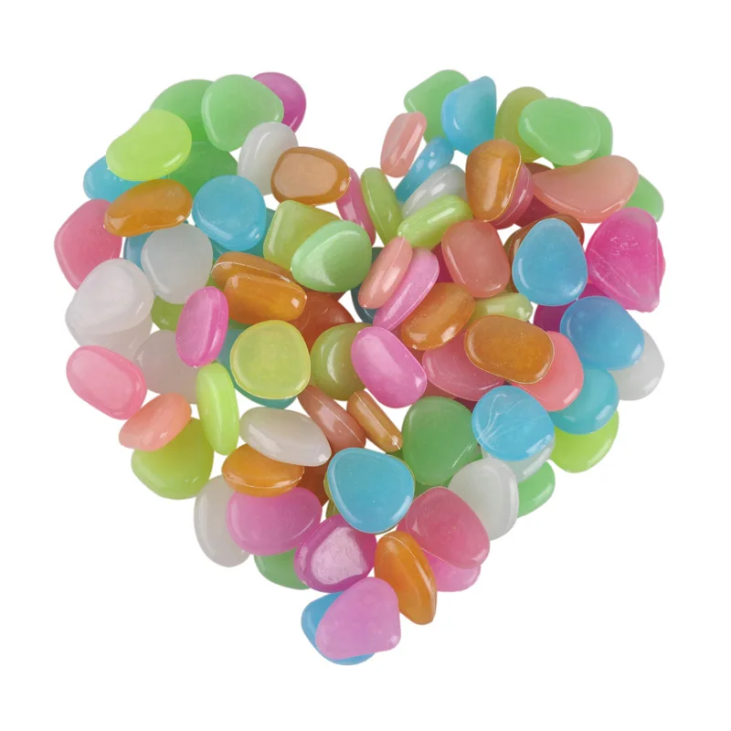 Хит продаж товары для сада и газона светится в темноте камни открытый декор