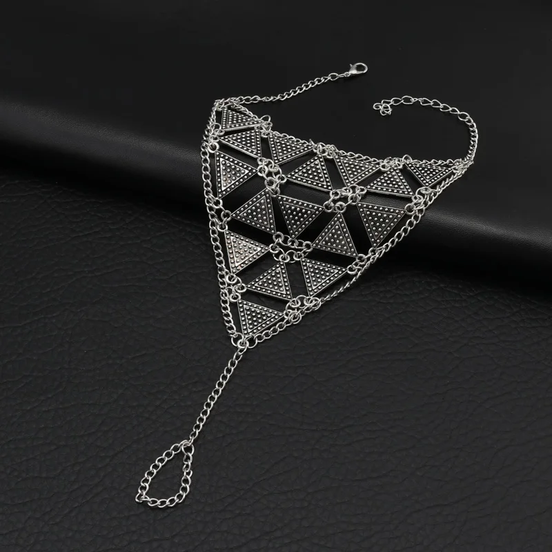 Seblasy винтажные панк большие эффектные полые несколько треугольников ножные