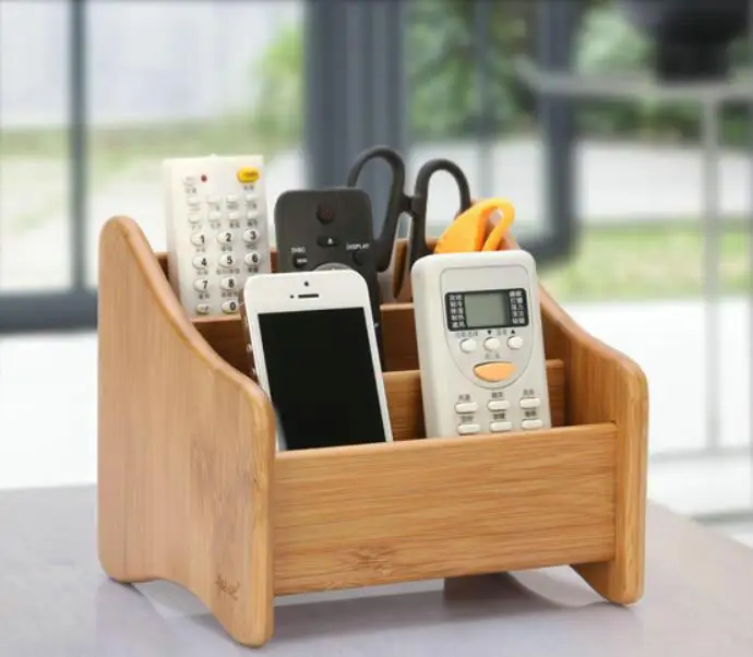 Дубовый стол держатель пульта дистанционного управления Организатор Дома или