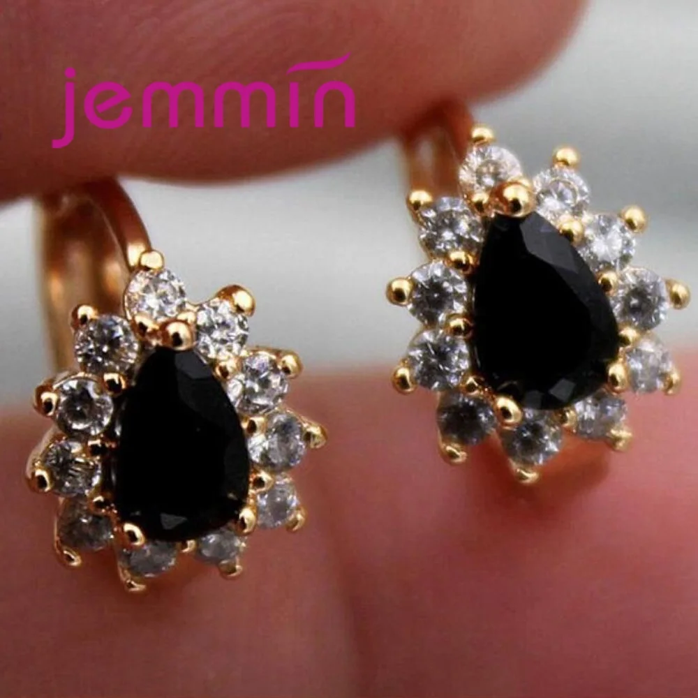 Модные хрустальные свадебные серьги с каплями для женщин из стерлингового