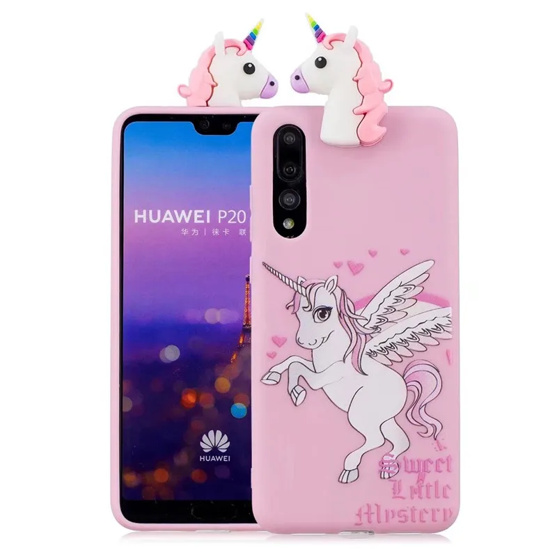 3D Мягкий Силиконовый ТПУ чехол для Samsung Galaxy P20 Lite милые Мультяшные чехлы с