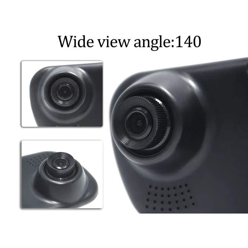 HD 4.3" LCD Dual Lens Video Dash Cam Recorder Car Camera DVR Rearview Mirror+Front DVR+Rearview Free shipping | Автомобили и