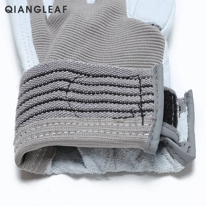 QIANGLEAF бренд Горячая D Класс кожаные перчатки рабочие перчатки износостойкие безопасные рабочие перчатки мужские перчатки 508