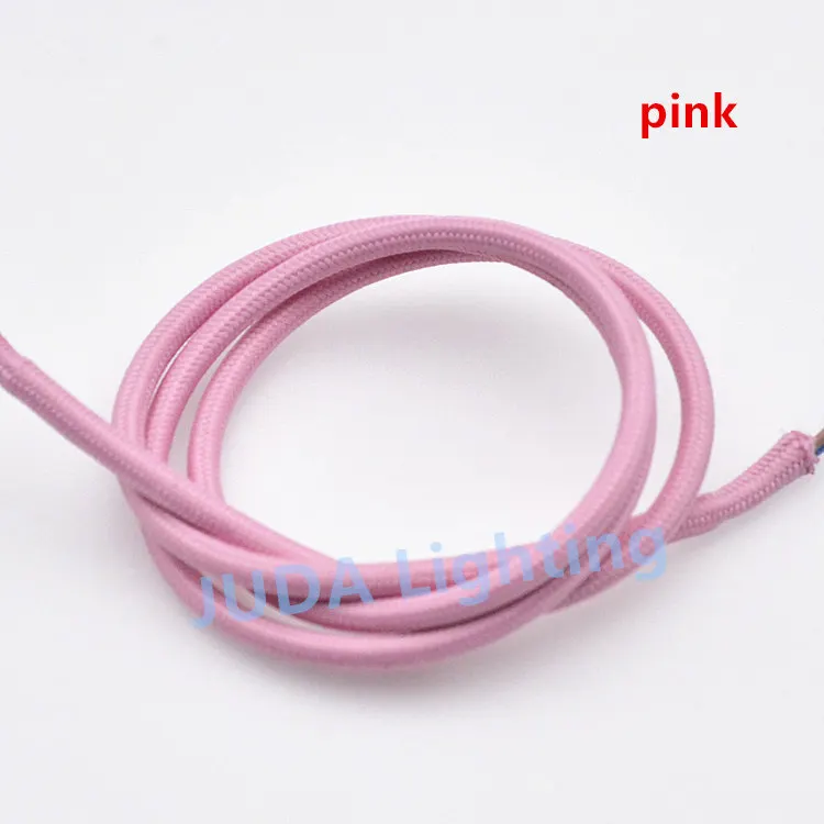 pink Красочные плетеные провода кабель сборки электрические провода для потолка Роза навес светодиодный подвесной светильник люстры, потолочные светильники - Цвет: pink
