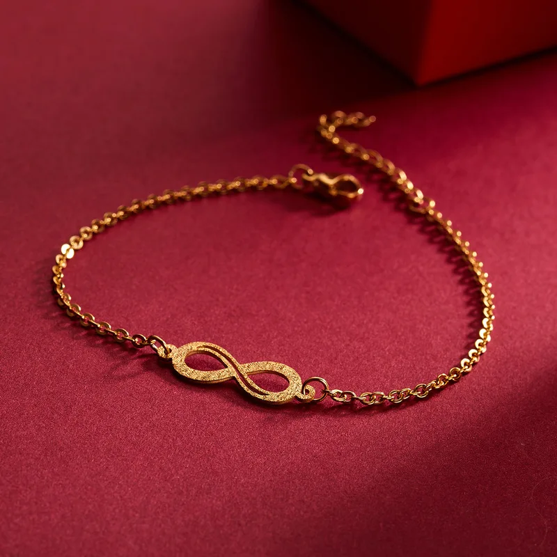 Новый золотой браслет цепочка для женщин Свадебный Шарм из нержавеющей стали