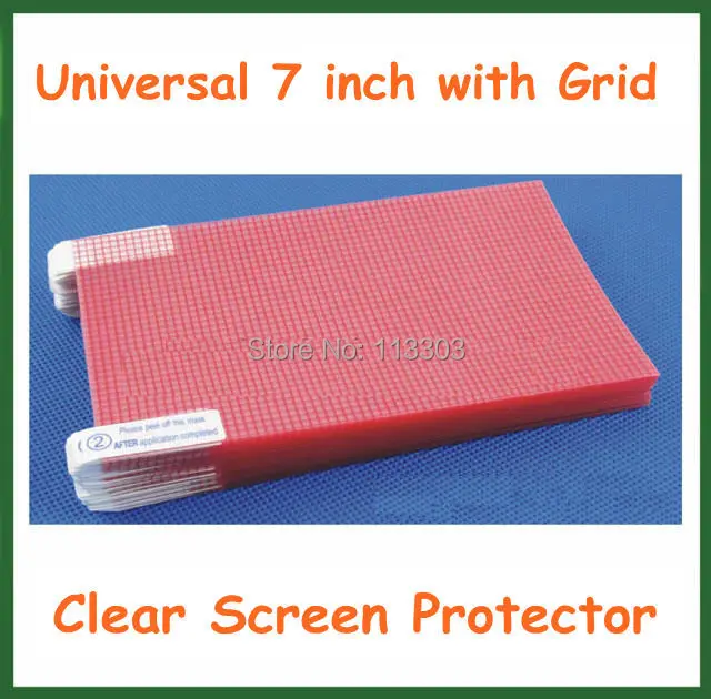 100 шт. универсальная защитная пленка для 7-дюймового ЖК-экрана с сеткой GPS MP4 MP5