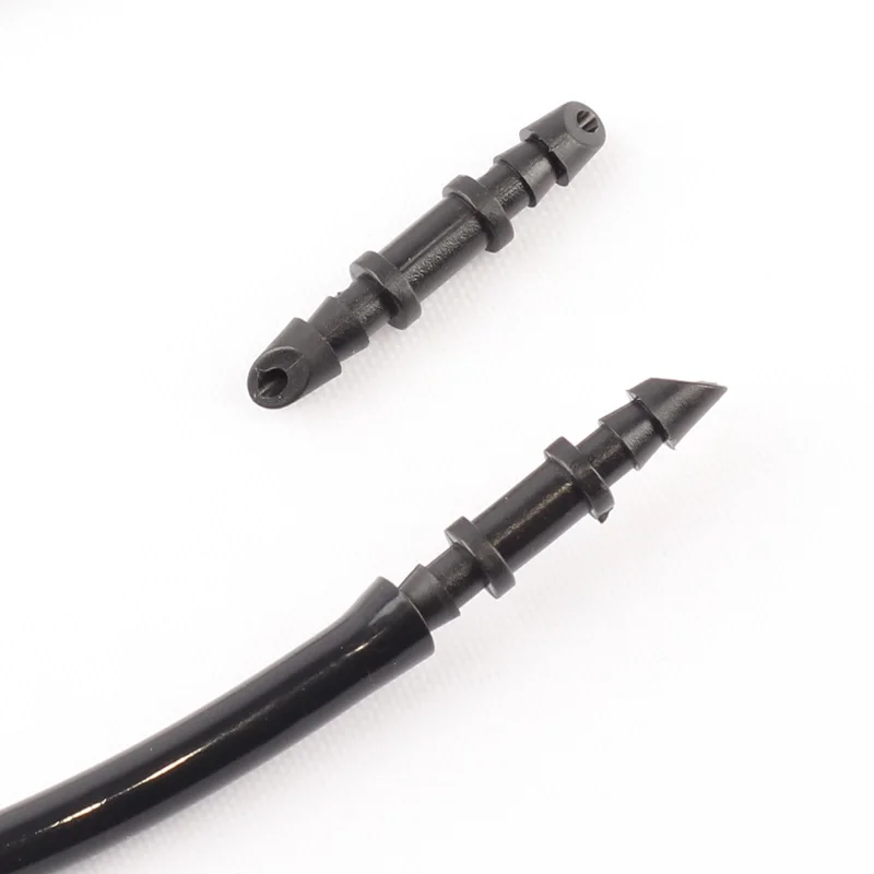 500 шт. 4/7 мм Новый мягкий шланг с зазубринами прямой соединитель микро