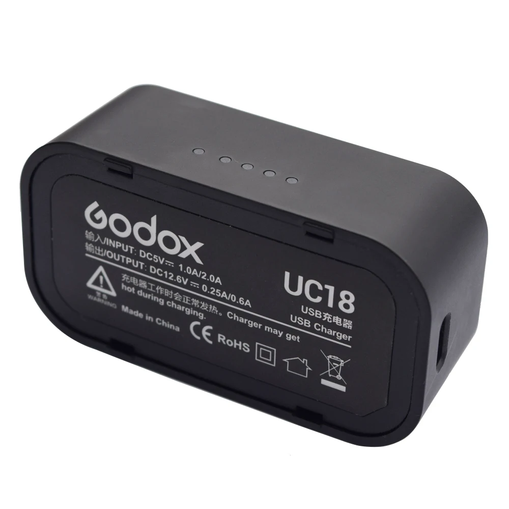Godox VB18 литий ионный аккумулятор + зарядное устройство UC18 зарядный кабель для