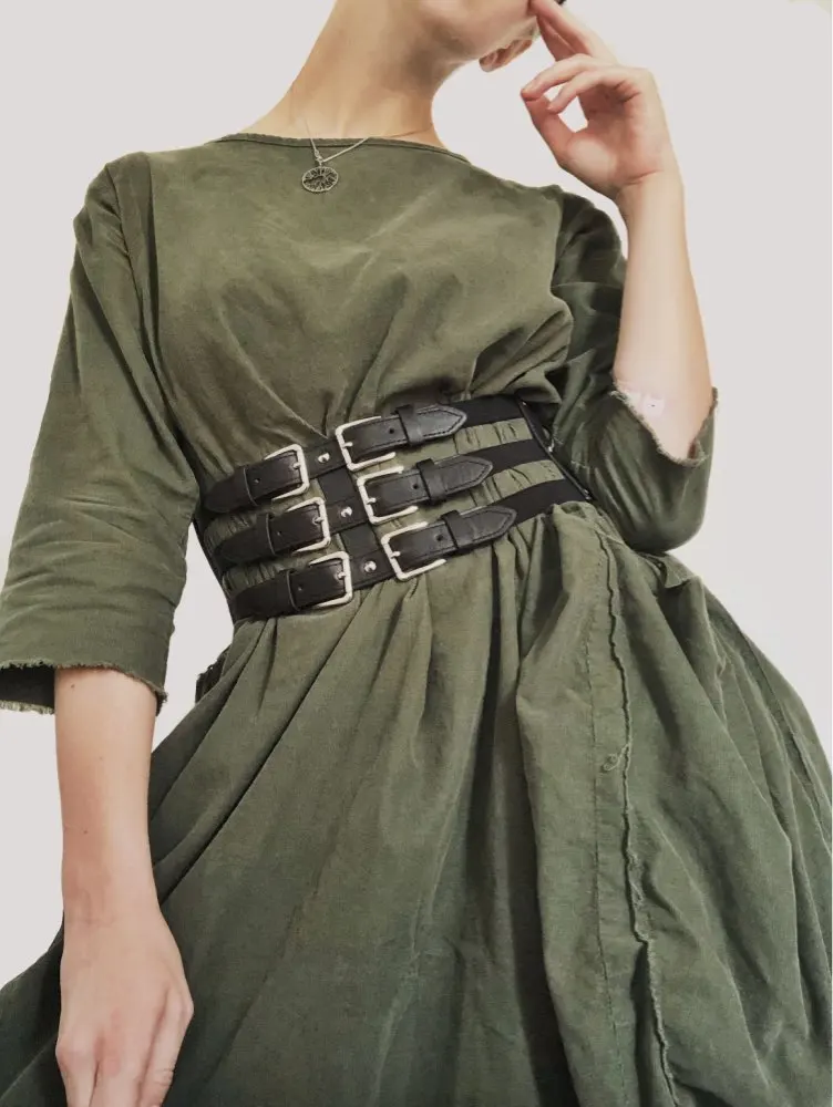 Женские пояса из ПУ в стиле панк повседневные с заклепками хип-хоп | Аксессуары