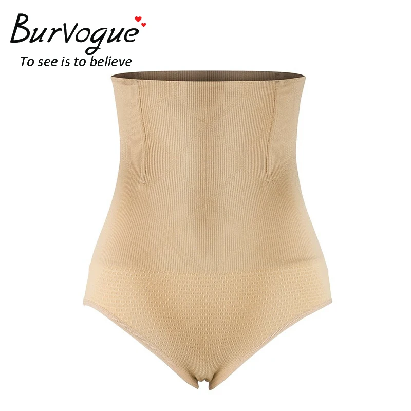 Burvogue Shaper женские трусики с высокой талией, Воздухопроницаемый корсет, живот для похудения, нижнее белье, брюки с подтягивающим эффектом, Корректирующее белье