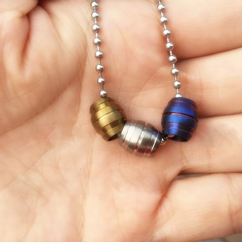 Набор модных титановых бусин 5 шт. брелок для повседневного использования