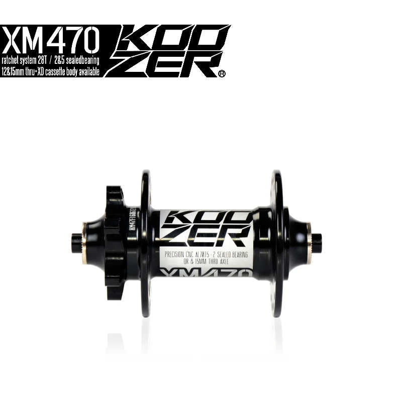 Koozer XM470 ПЕРЕДНЯЯ СТУПИЦА 2 Герметичный Подшипник дисковый тормоз передние ступицы QR 9x100 мм через 15x100 мм 32 отверстия горный велосипед ступицы