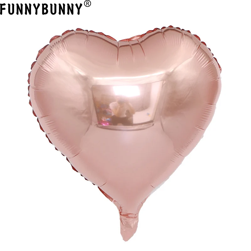 FUNNYBUNNY 18 дюймов любовь розовое золото Розовое Золото Алюминиевая Пленка