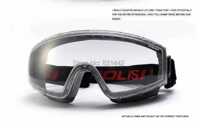 2014 new snowboard Outdoor sports motorcycle riding glasses ski goggles Single lens layer anti-fog anti-uv | Тематическая одежда и