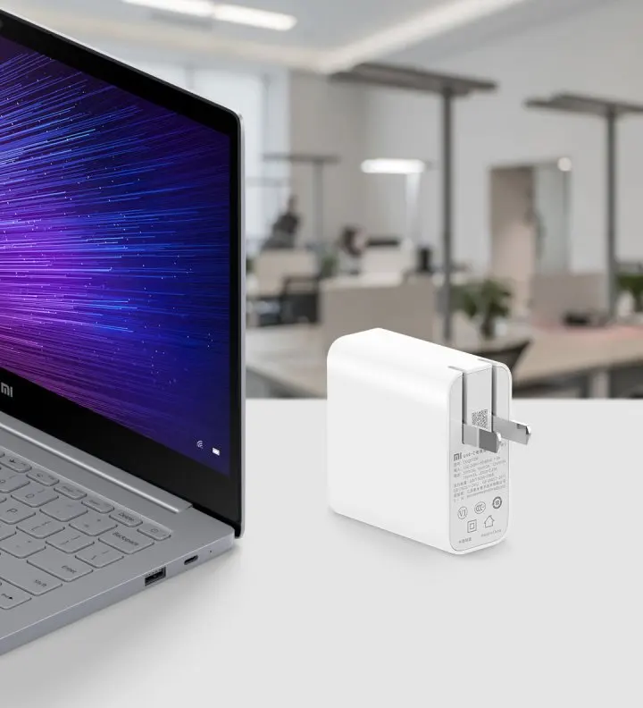 Xiaomi Mi USB-C зарядное устройство 45 Вт макс умный выход type-C порт USB PD 2,0 Быстрая зарядка QC 3,0 Подарочный кабель