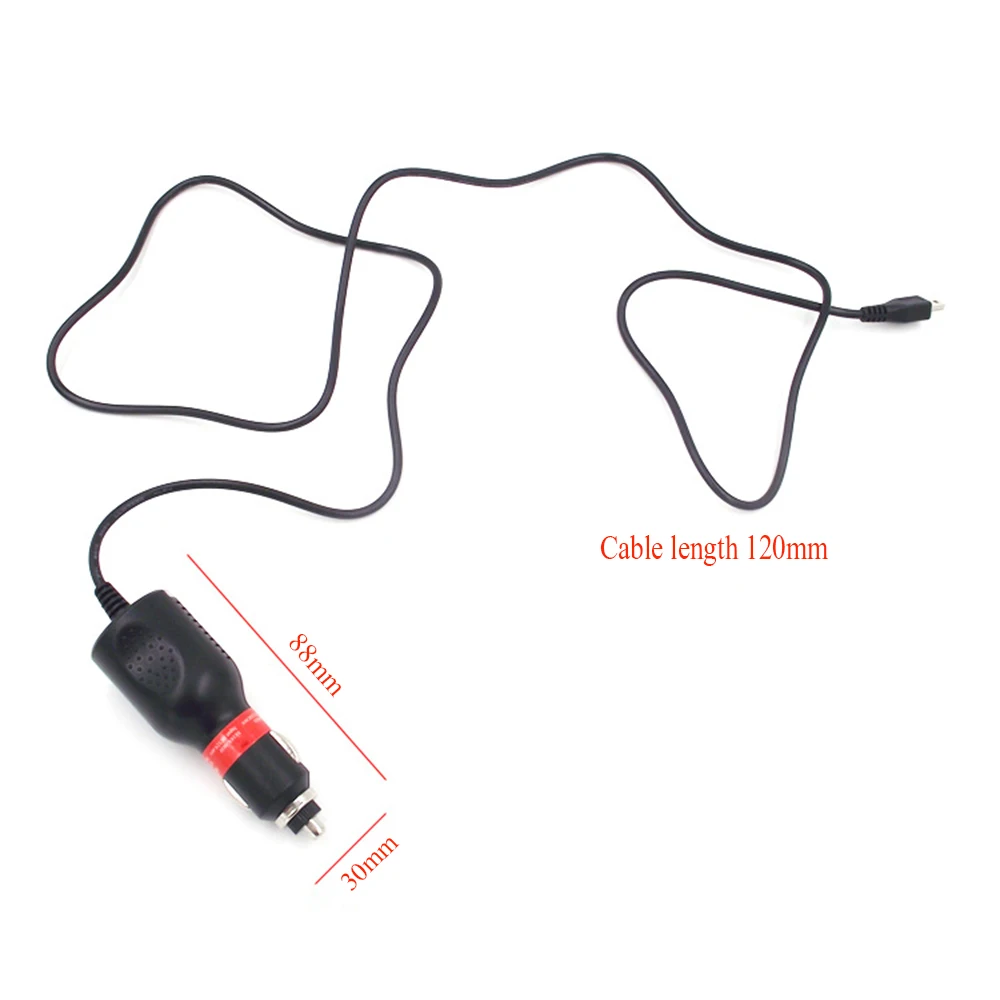 Мини USB Автомобильное зарядное устройство постоянного тока кабель адаптер Шнур