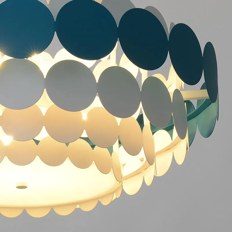 

New arrival Macaron Pendant Light Modern Creative Simple White Blue Black Lampshade Droplight Lamp Livingroom shop Cafe Bar