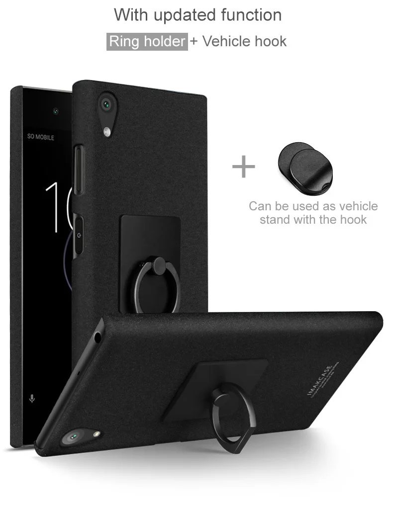 Чехол для sony Xperia XA1 Plus, 5,5 дюймов, жесткий чехол Imak Cowboy из поликарбоната Amor для sony XA1 Plus, Подарочный держатель с кольцом