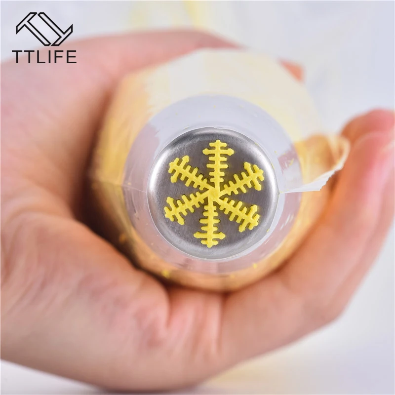 TTLIFE 1 шт. рождественские русские насадки украшения Советы Рождество снег глазурь Трубопроводы Насадки украшения торта инструменты для выпечки