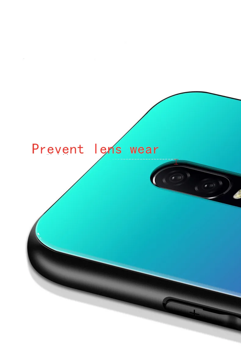 2019new Oneplus 6 Чехол для мобильного телефона 1 + стекло Защита от падения рукав