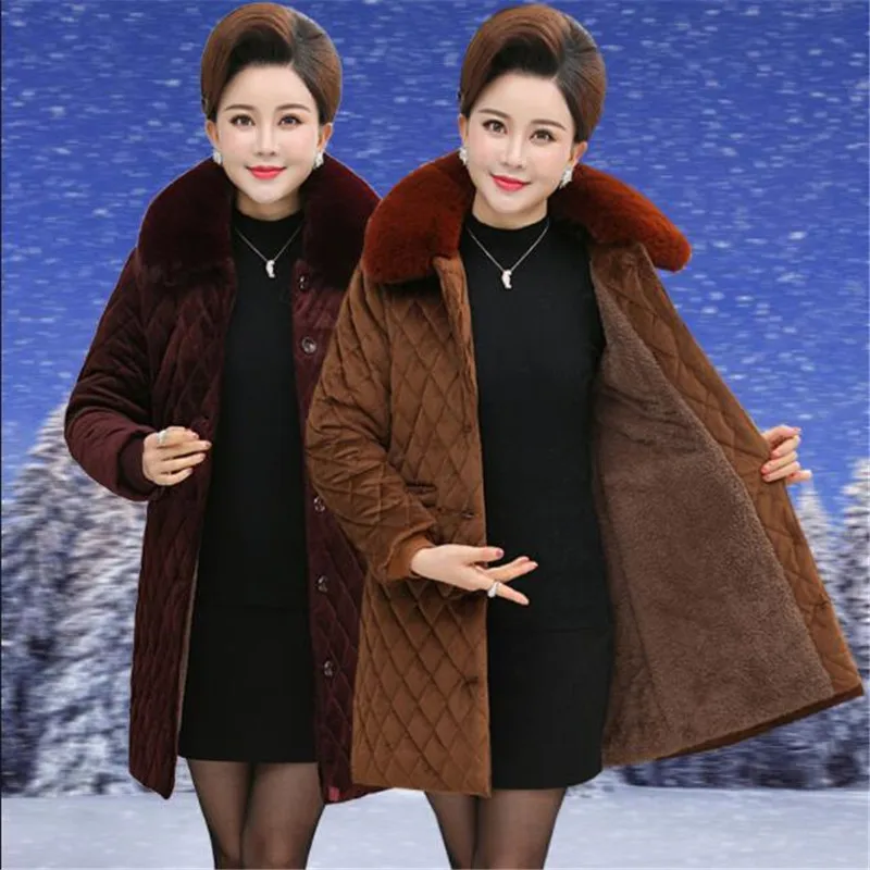 Новинка бархатные ватные пальто Зимние новые хлопковые средней длины куртка для