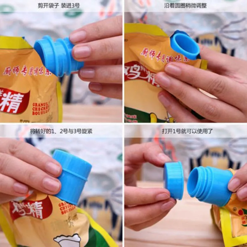 1 шт. пластиковый зажим для упаковки закусок и приправ | Дом сад