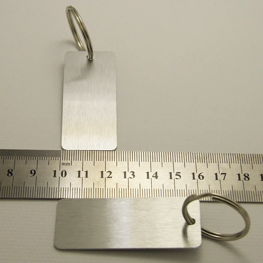 10 шт. алюминиевые брелоки для автомобильных ключей с лазерным логотипом и