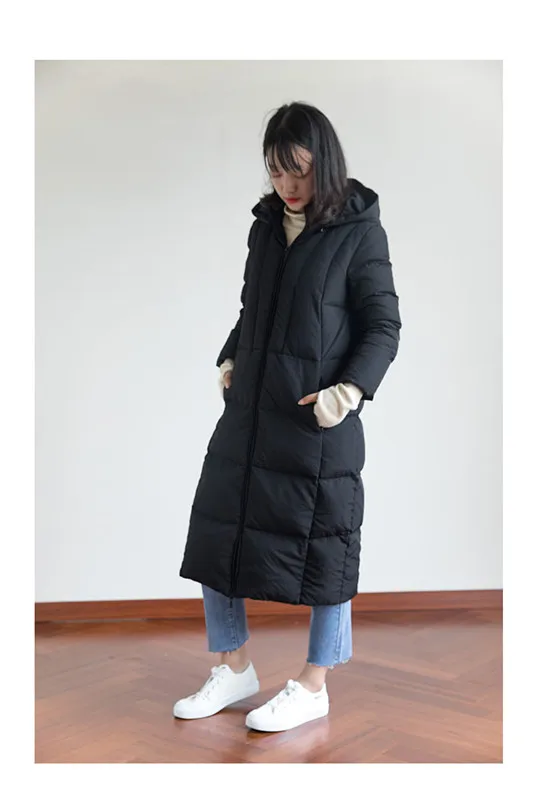 Новинка 2020 зимняя длинная куртка-пуховик большого размера плотная теплая