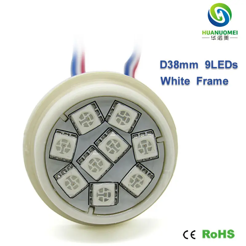 38 мм 9 светодиодов UCS1903 12 В rgb светодиодный пиксельный светильник 5050 smd модуль