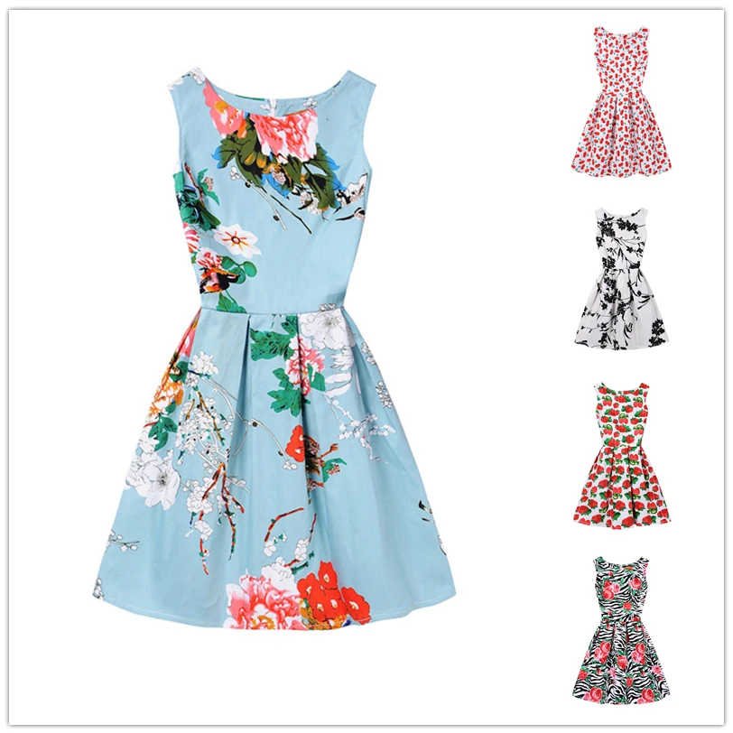 2017 summer new girls dress cotton sleeveless mini a-line dresses for Girls Designer Formal Party Dress Kids Vestido 6-20Y | Детская