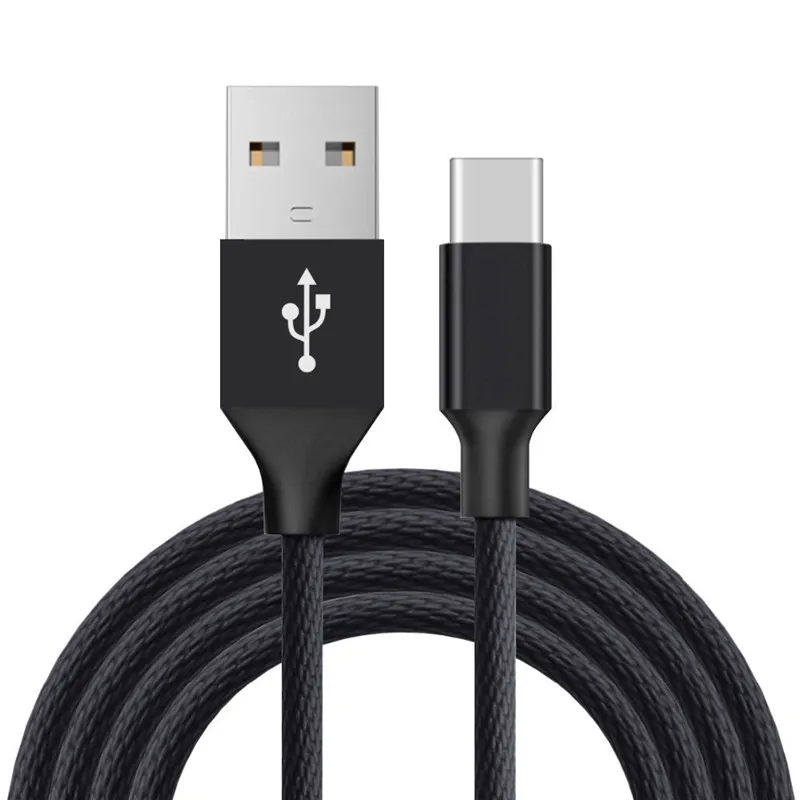 Разъем типа C это новый дизайн для 1 м 2A плетеного алюминиевого USB передачи данных