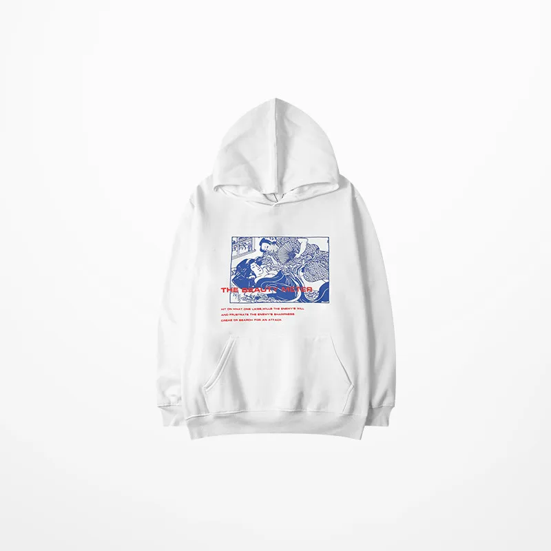 2019 осень и зима Негабаритных Толстовки с капюшоном в стиле хип-хоп японский