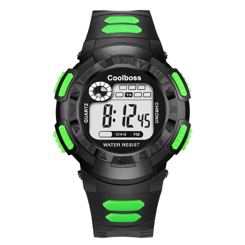 Светодиодные цифровые спортивные детские часы для студентов мальчиков и девочек